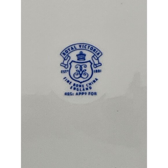Royal Victoria ROV1 Fine Bone‎ China Plates Set Of 3 England Vine & Grape Design - Picture 7 of 8